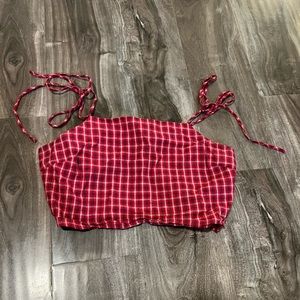 Laced Crop Top #urbanoutfitters #plaid #lacedtop #western  #cottagecore #fairy